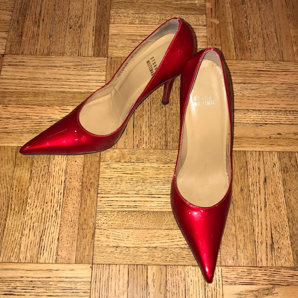 🔥Stuart Weitzman Red🔥Heels size 6.5! Must have!